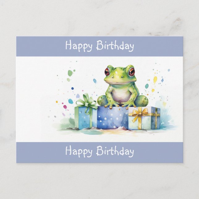 Herzlichen Glückwunsch zum Geburtstag Niedlicher G Postkarte (Vorderseite)