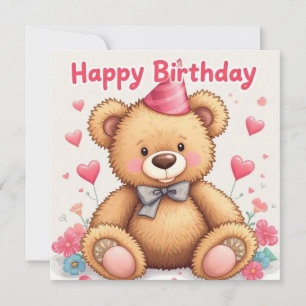 Herzlichen Glückwunsch zum Geburtstag Niedlicher T Karte