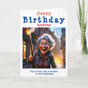 Herzlichen Glückwunsch zum Geburtstag Oma - bearbe Karte
