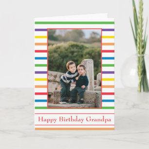 Herzlichen Glückwunsch zum Geburtstag Opa farbenfr Karte