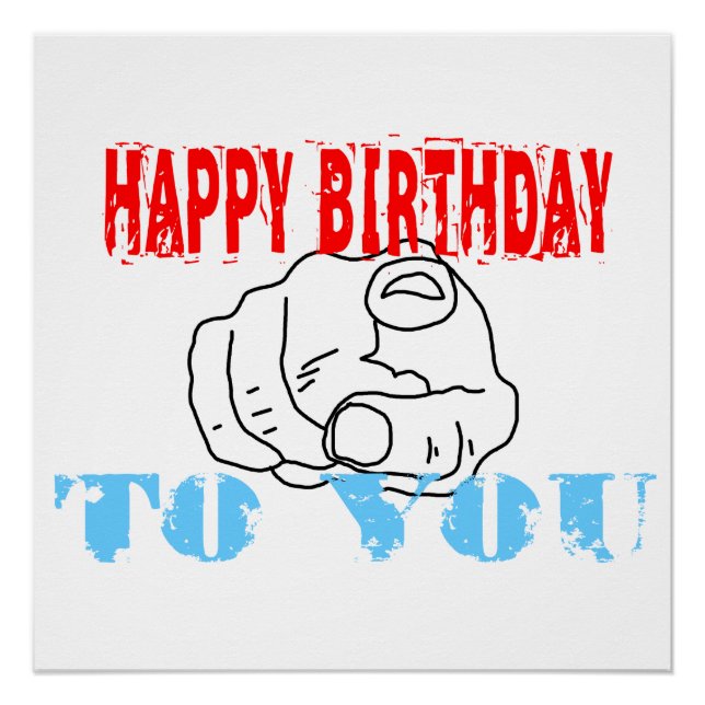 Herzlichen Glückwunsch zum Geburtstag! Poster (Vorderseite)