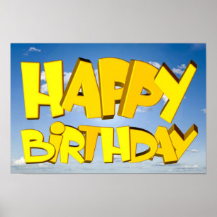 Herzlichen Glückwunsch zum Geburtstag Poster