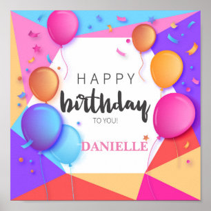 Herzlichen Glückwunsch zum Geburtstag! Poster