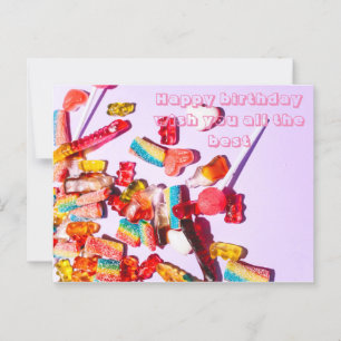 Herzlichen Glückwunsch zum Geburtstag! Postkarte