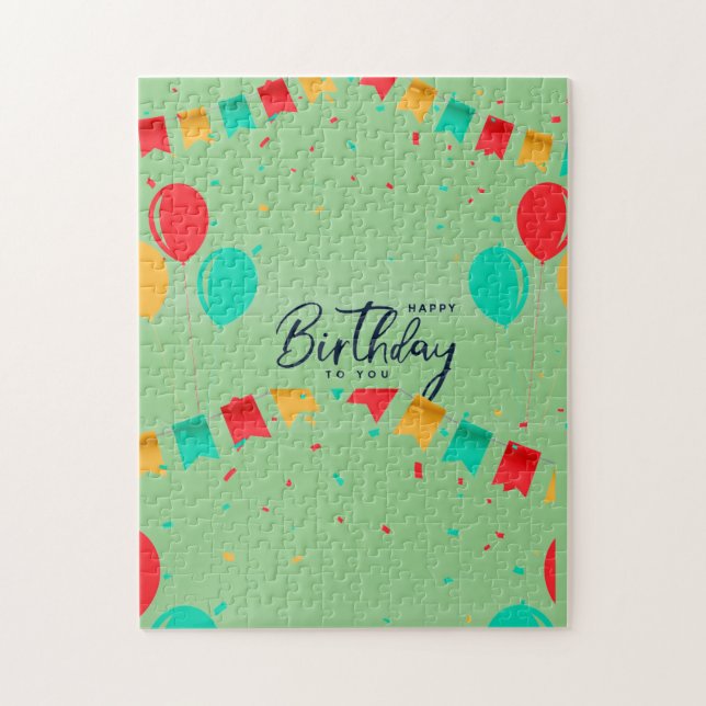 Herzlichen Glückwunsch zum Geburtstag! Puzzle (Vertikal)