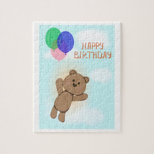 Herzlichen Glückwunsch zum Geburtstag Puzzle (Vertikal)
