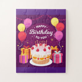 Herzlichen Glückwunsch zum Geburtstag Puzzle