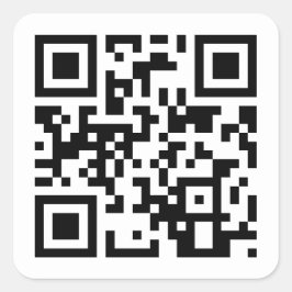 Herzlichen Glückwunsch zum Geburtstag! QR-Code Quadratischer Aufkleber