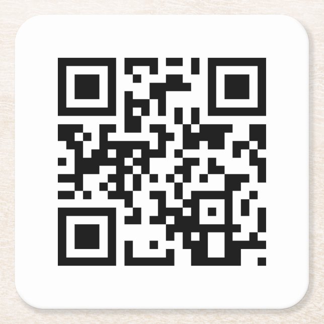 Herzlichen Glückwunsch zum Geburtstag! QR-Code Rechteckiger Pappuntersetzer (Vorderseite)