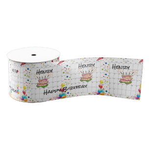 Herzlichen Glückwunsch zum Geburtstag, Ribbon, Feb Ripsband