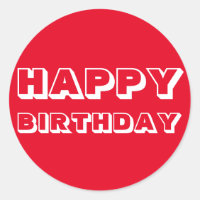 Herzlichen Glückwunsch zum Geburtstag, rot-weiß, m