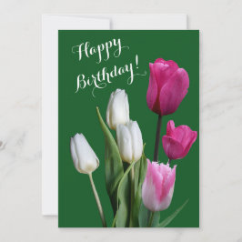 Herzlichen Glückwunsch zum Geburtstag schöne blühe Feiertagskarte