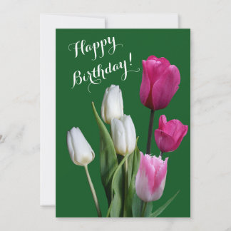 Herzlichen Glückwunsch zum Geburtstag schöne blühe Feiertagskarte