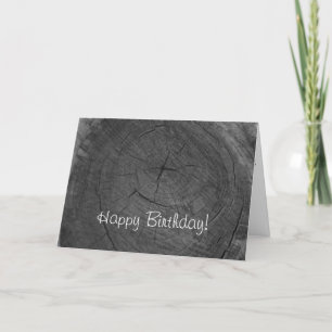 Herzlichen Glückwunsch zum Geburtstag, schwarz-wei Karte