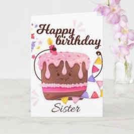 Herzlichen Glückwunsch zum Geburtstag Schwester Ge Karte