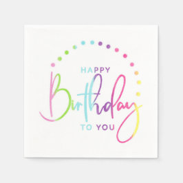 Herzlichen Glückwunsch zum Geburtstag! Serviette