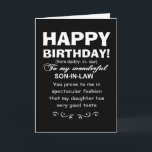 Herzlichen Glückwunsch zum Geburtstag, Sohn des Ju Karte<br><div class="desc">Jurist Grußkarten,  lustiger Sohn des Gesetzes Grußkarten</div>