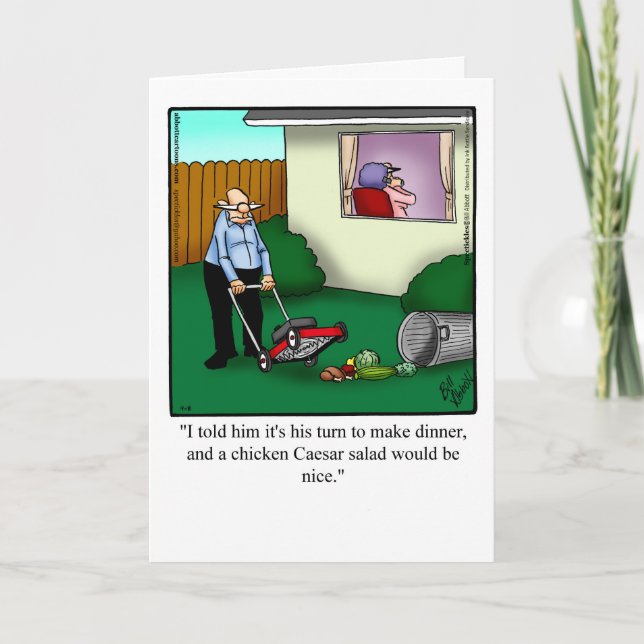 Herzlichen Glückwunsch zum Geburtstag Spaß Grußkar Karte (Vorderseite)