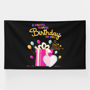Herzlichen Glückwunsch zum Geburtstag! Vinyl Banne Banner