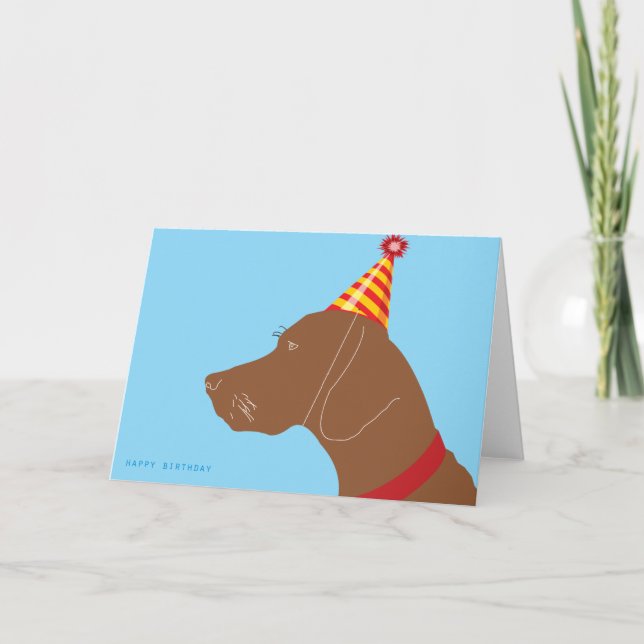 Herzlichen Glückwunsch zum Geburtstag Vizsla Boy! Karte (Vorderseite)