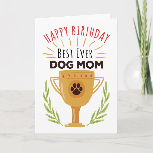 Herzlichen Glückwunsch zum Geburtstag vom Hund - B Karte (Vorderseite)