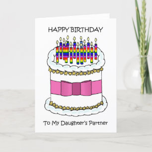 Herzlichen Glückwunsch zum Geburtstag von Daughter Feiertagskarte