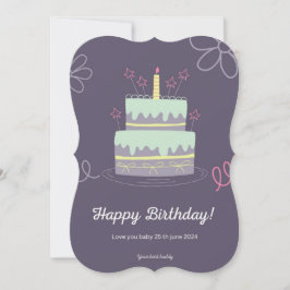 Herzlichen Glückwunsch zum Geburtstag von deinem K Karte