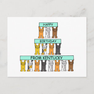 Herzlichen Glückwunsch zum Geburtstag von Kentucky Postkarte