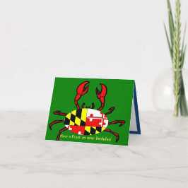 Herzlichen Glückwunsch zum Geburtstag von Maryland Karte