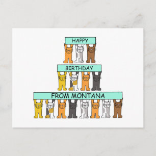 Herzlichen Glückwunsch zum Geburtstag von Montana  Postkarte