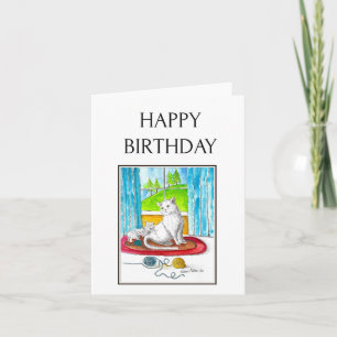 Herzlichen Glückwunsch zum Geburtstag, Wasserfarbe Karte