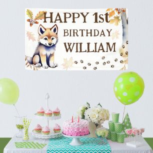 Herzlichen Glückwunsch zum Geburtstag Wolf ein wil Banner