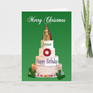 Herzlichen Glückwunsch zum Geburtstag zu Jesus Wei Feiertagskarte
