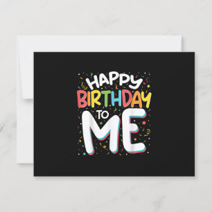 Herzlichen Glückwunsch zum Geburtstag zu mir Funny RSVP Karte