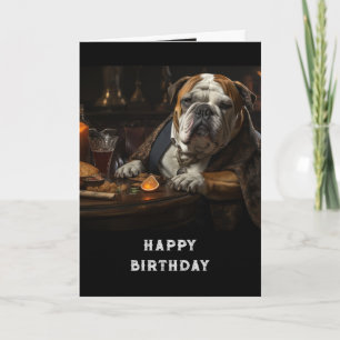 Herzlichen Glückwunsch zum Geburtstag zum Big Dog Karte