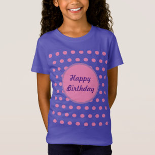 Herzlichen Glückwunsch zum Geburtstagskind (Lila & T-Shirt