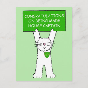 Herzlichen Glückwunsch zum Hauptmann des Hauses Postkarte