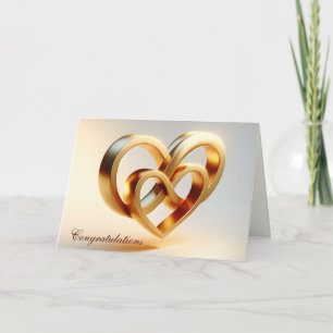 Herzlichen Glückwunsch zum Hochzeitssymbol Karte