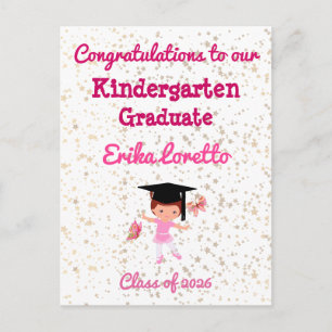 Herzlichen Glückwunsch zum Kindergarten-Abschluss  Postkarte