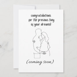 Herzlichen Glückwunsch zum kommenden Baby Einladung