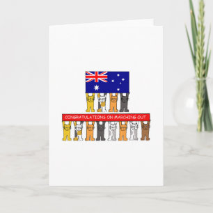 Herzlichen Glückwunsch zum Marching Out, Australie Karte