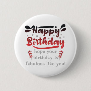 Herzlichen Glückwunsch zum motivierend Geburtstag. Button