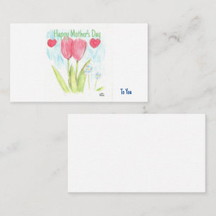 Herzlichen Glückwunsch zum Muttertag bei Ihnen Ein Begleitkarte