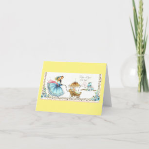 Herzlichen Glückwunsch zum neuen Baby Vintage Karte
