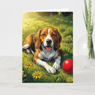 Herzlichen Glückwunsch zum neuen Beagle    Süßer W Karte