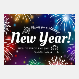 Herzlichen Glückwunsch zum neuen Jahr mit Firework