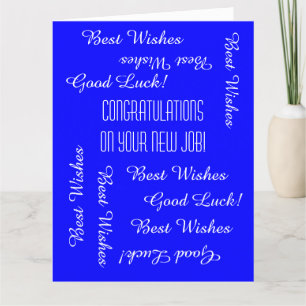 Herzlichen Glückwunsch zum neuen Job von uns allen Karte