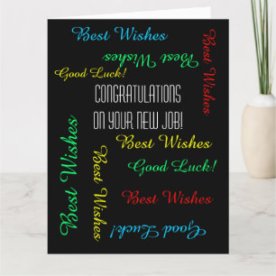 Herzlichen Glückwunsch zum neuen Job von uns allen Karte