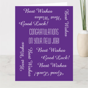 Herzlichen Glückwunsch zum neuen Job von uns allen Karte