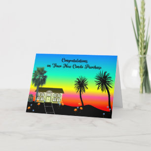 Herzlichen Glückwunsch zum neuen Kauf von Condo Dankeskarte